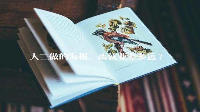 大三做的海报，离就业差多远?